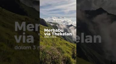 Cuma 3 menit sampe puncak.Merbabu virtual hiking, April 2025 #jaligoeshiking #salamenteng #hikesafe